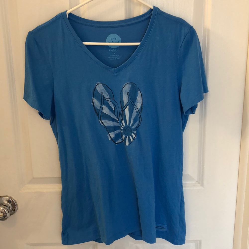 NWOT Life is Good Crusher Tee